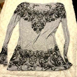 CACHE long sleeve sheer T-Shirt